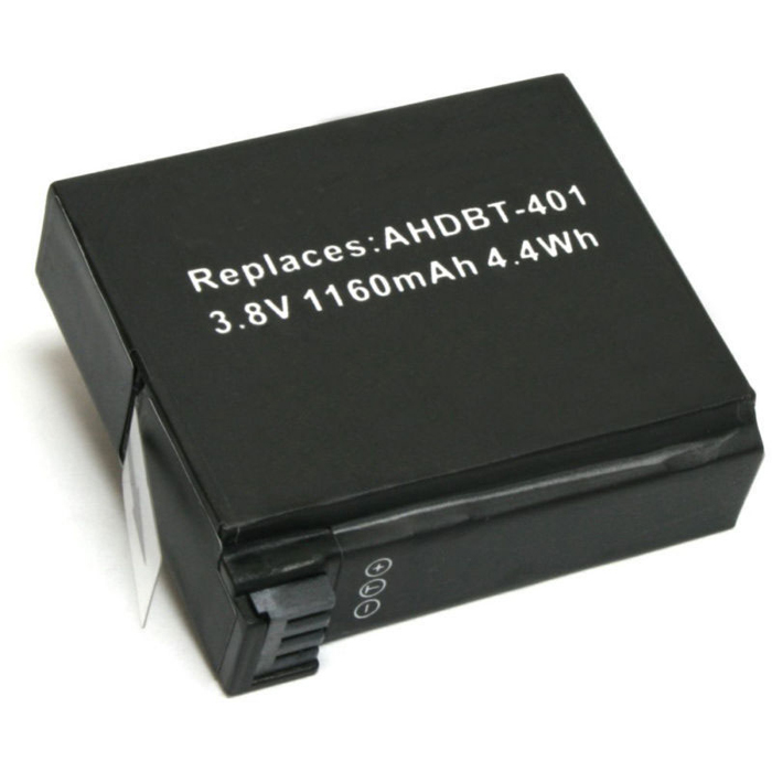 DSTE 2-Pack Rechange Batterie pour GoPro AHDBT-401 AHBBP-401 Hero4 Hero4+ 